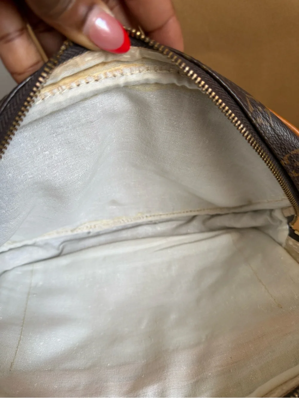 Louis Vuitton vachetta leather
